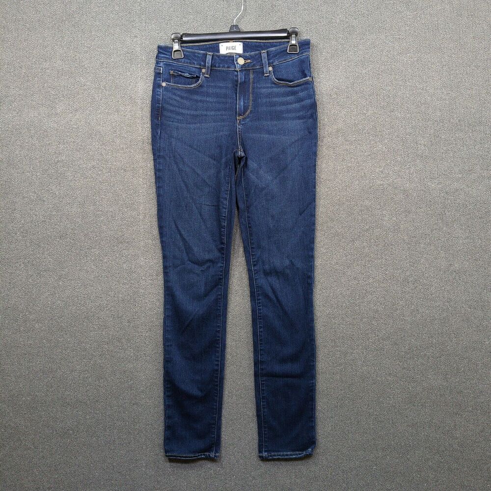 Paige Jeans Womens 27 (28x31) Ankle Skyline Skinny Dark Blue Denim Stretch